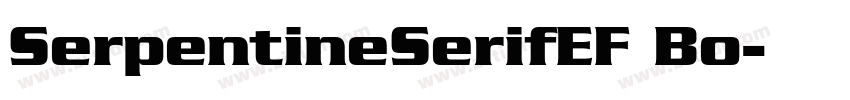 SerpentineSerifEF Bo字体转换